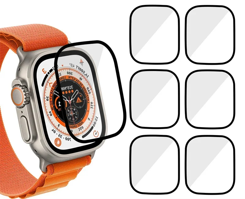 Watch Case Bumper - Screen Protector 3D Tempered Film Suitable