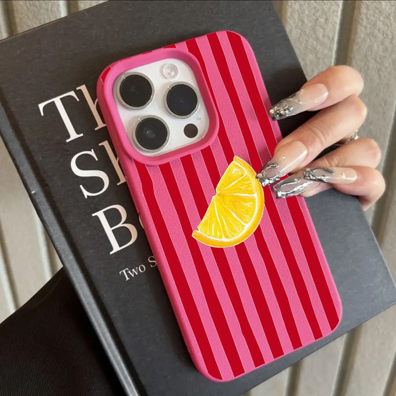 Apple Iphone 16 - Fashion Lemon Pattern TPU Silicone Phone