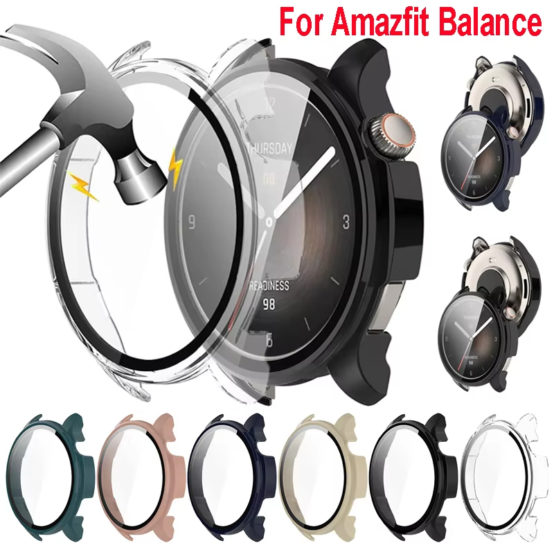 Amazfit Smartwatch Accessories - Tempered Glass Case For Amazfit Balance