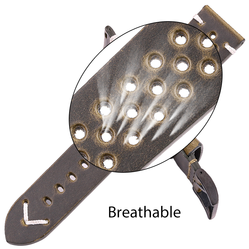 Breathable Genuine Leather Qui - Nylon Nato Strap review and price