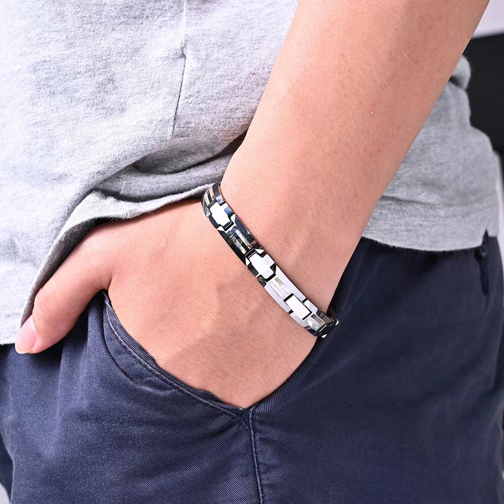10mm Havey Punk Black Ceramic  - Ceramic Link Bracelet review and price