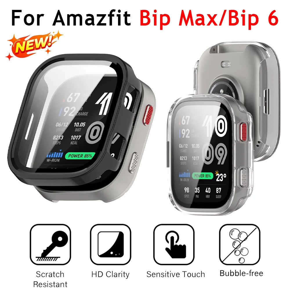 HD Glass+Hard PC Case for Amaz - Amazfit Smartwatch Accessories review and price