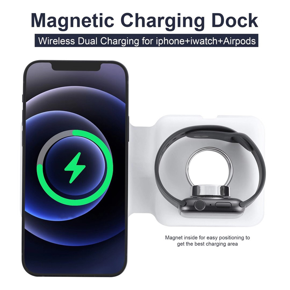 2IN1 Magnetic Wireless Charger - Smartwatch X review and price