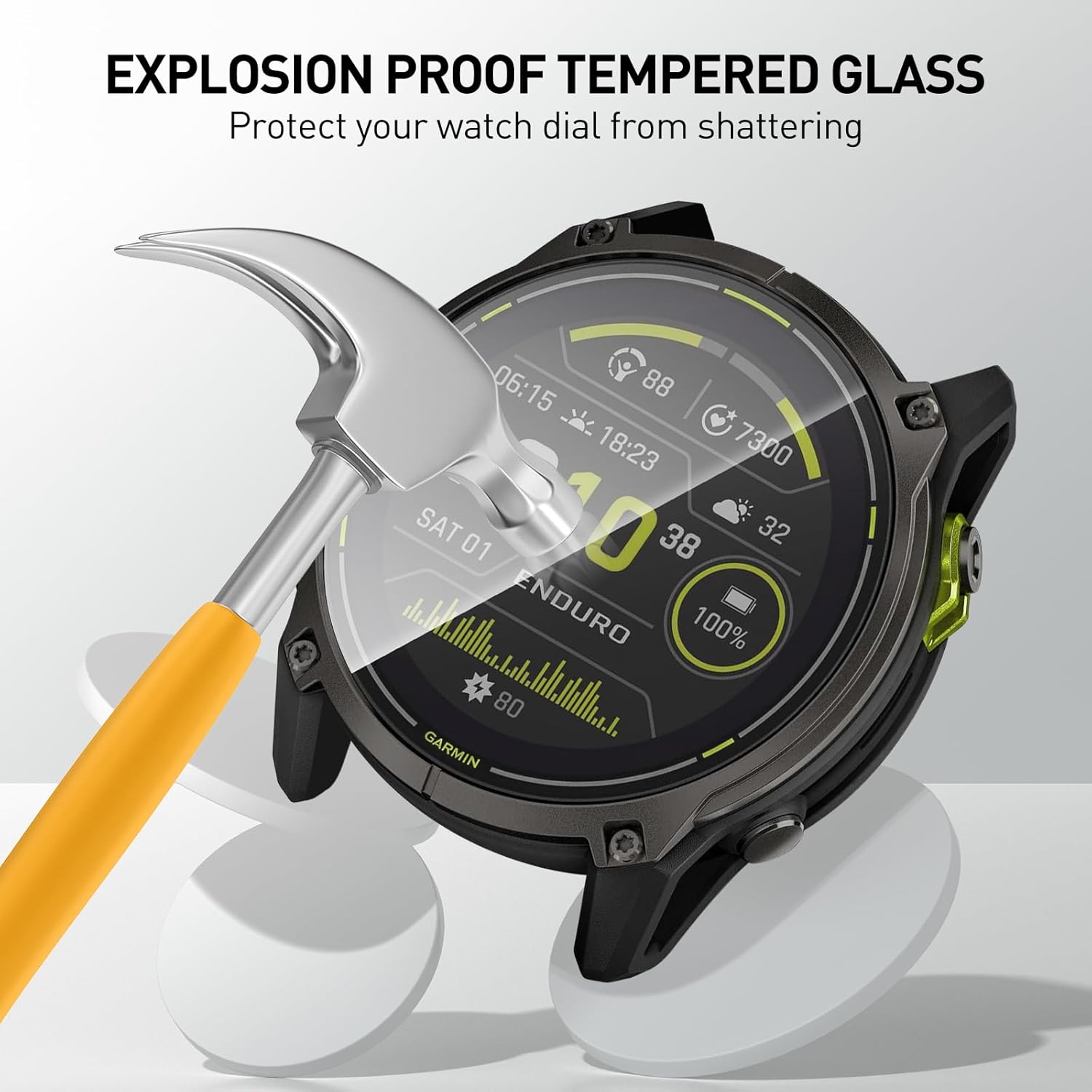 Tempered Glass Films For Garmi - Garmin Smartwatch Accessories review and price