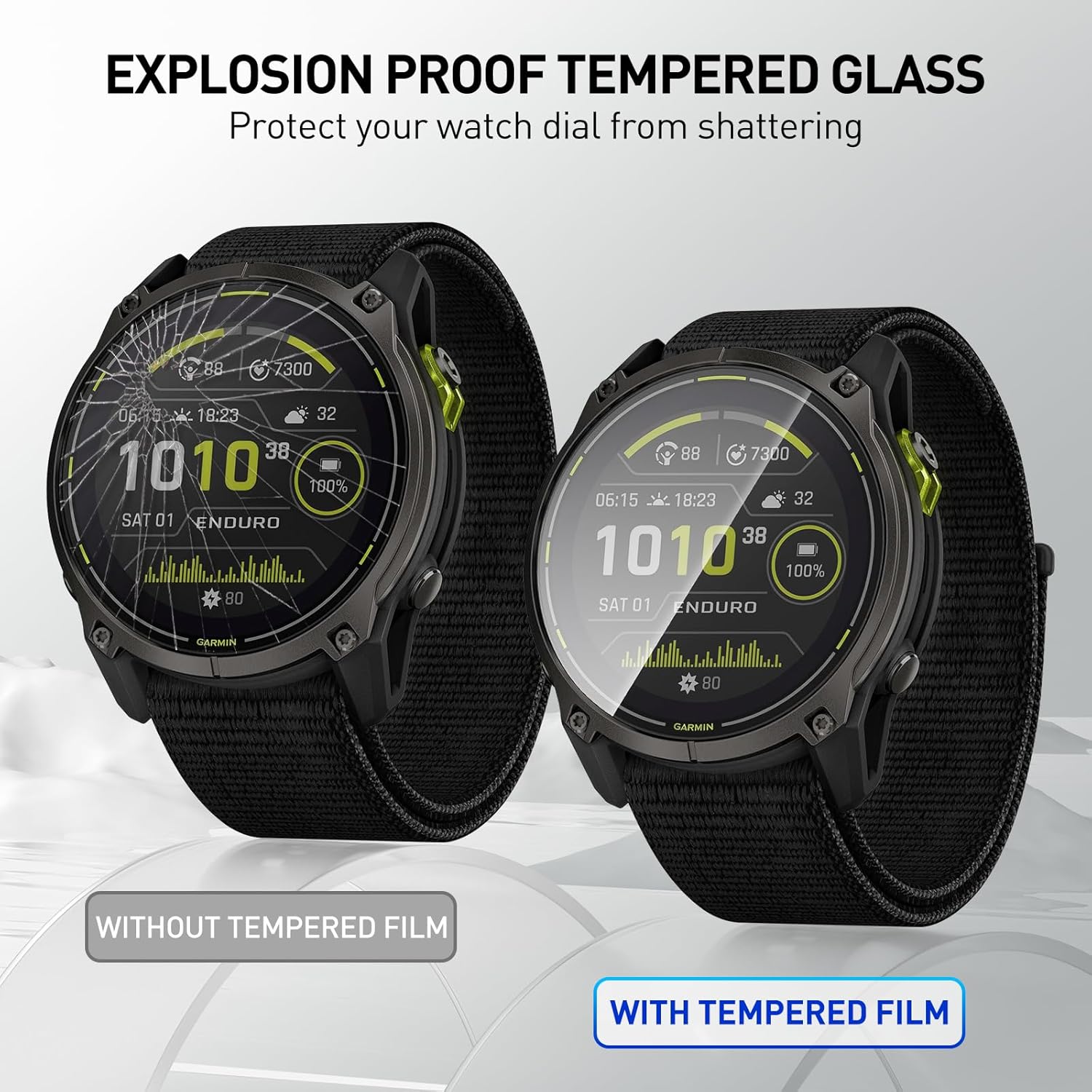 Tempered Glass Films For Garmi - Garmin Smartwatch Accessories review and price