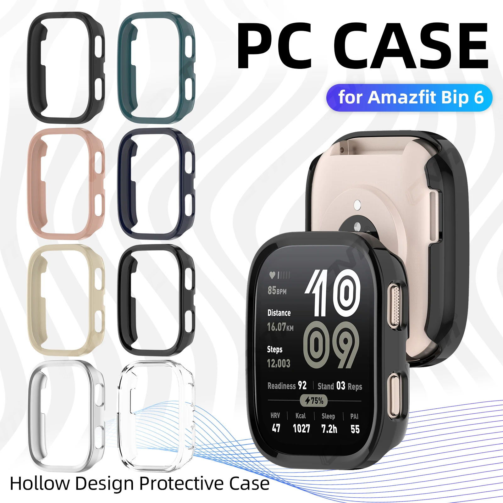 PC Hard Case for Amazfit BIP 6 - Amazfit Smartwatch Accessories review and price