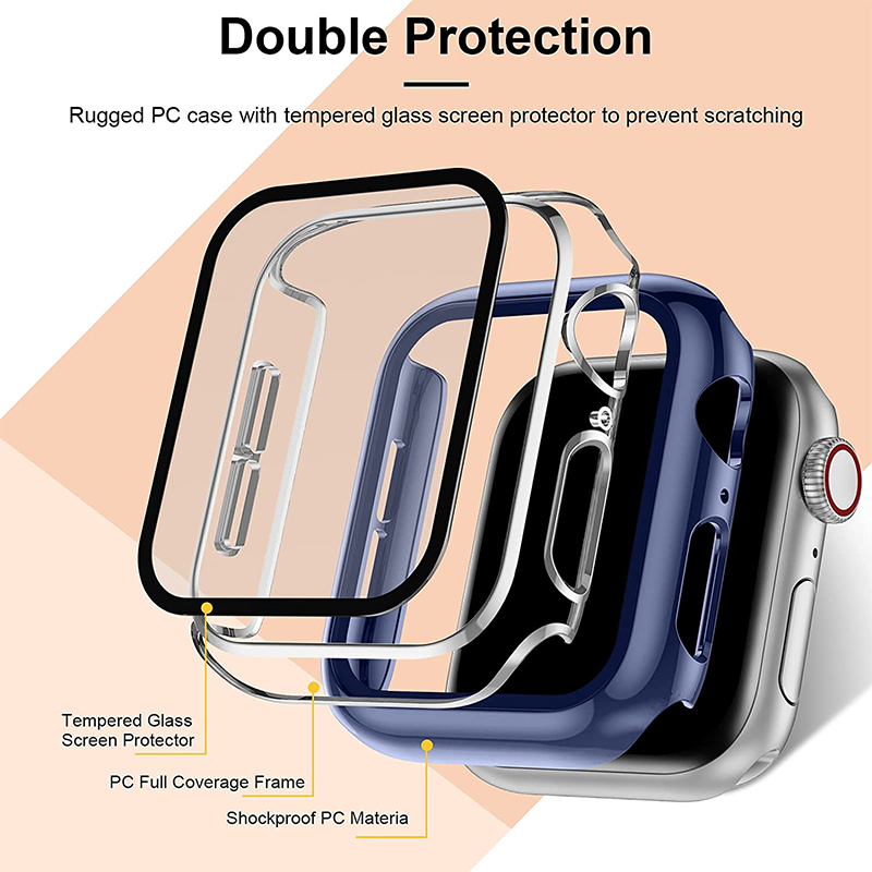 Tempered Glass+cover For Apple - Garmin Smartwatch Accessories review and price