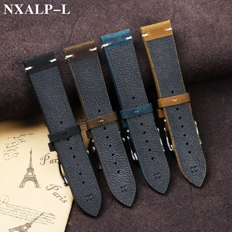 Vintage Oil Wax Leather Watch  - Nylon Nato Strap review and price