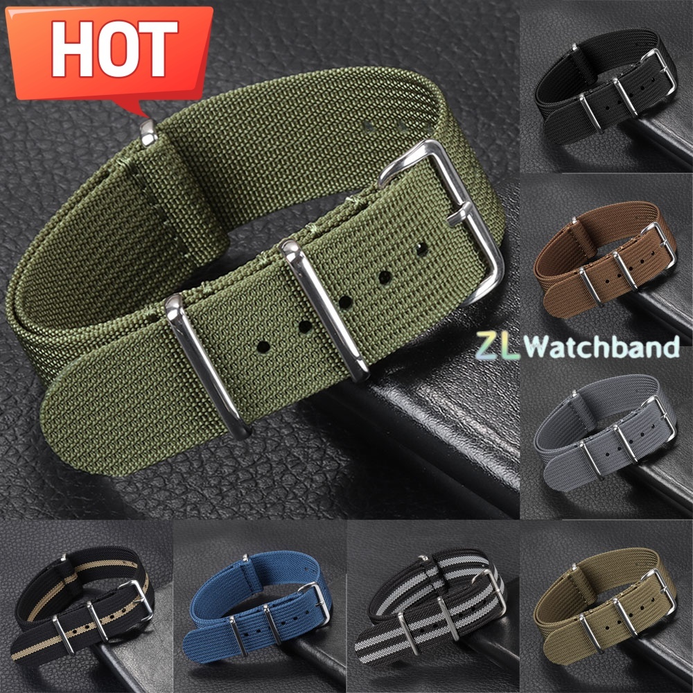 New Ribbed Nylon Watchband 18m - Nylon Nato Strap review and price