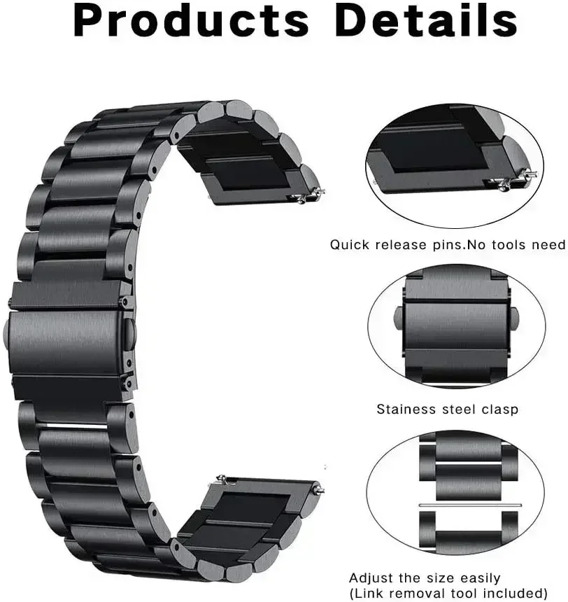 22mm Metal Stainless Steel Str - Xiaomi Smartwatch S4 Accessories review and price