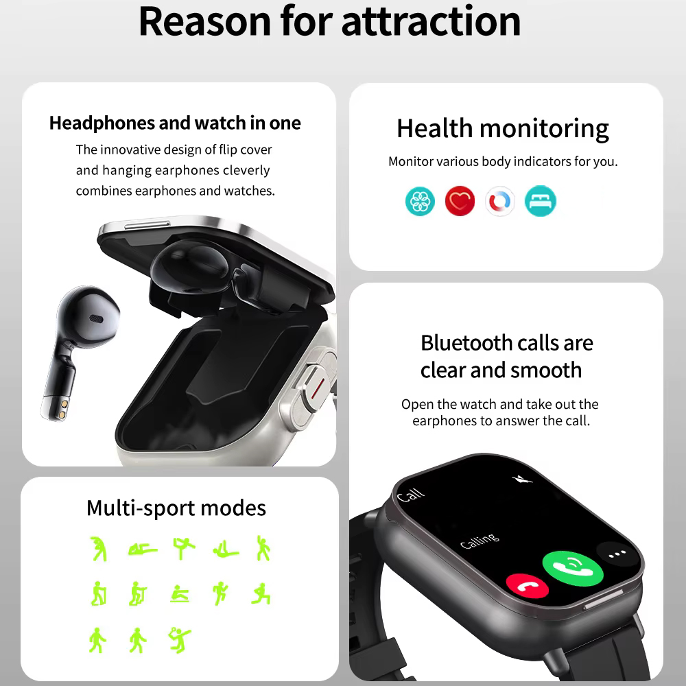 Headset 2 in 1 Smart Watch BT  - Smartwatch Headset review and price
