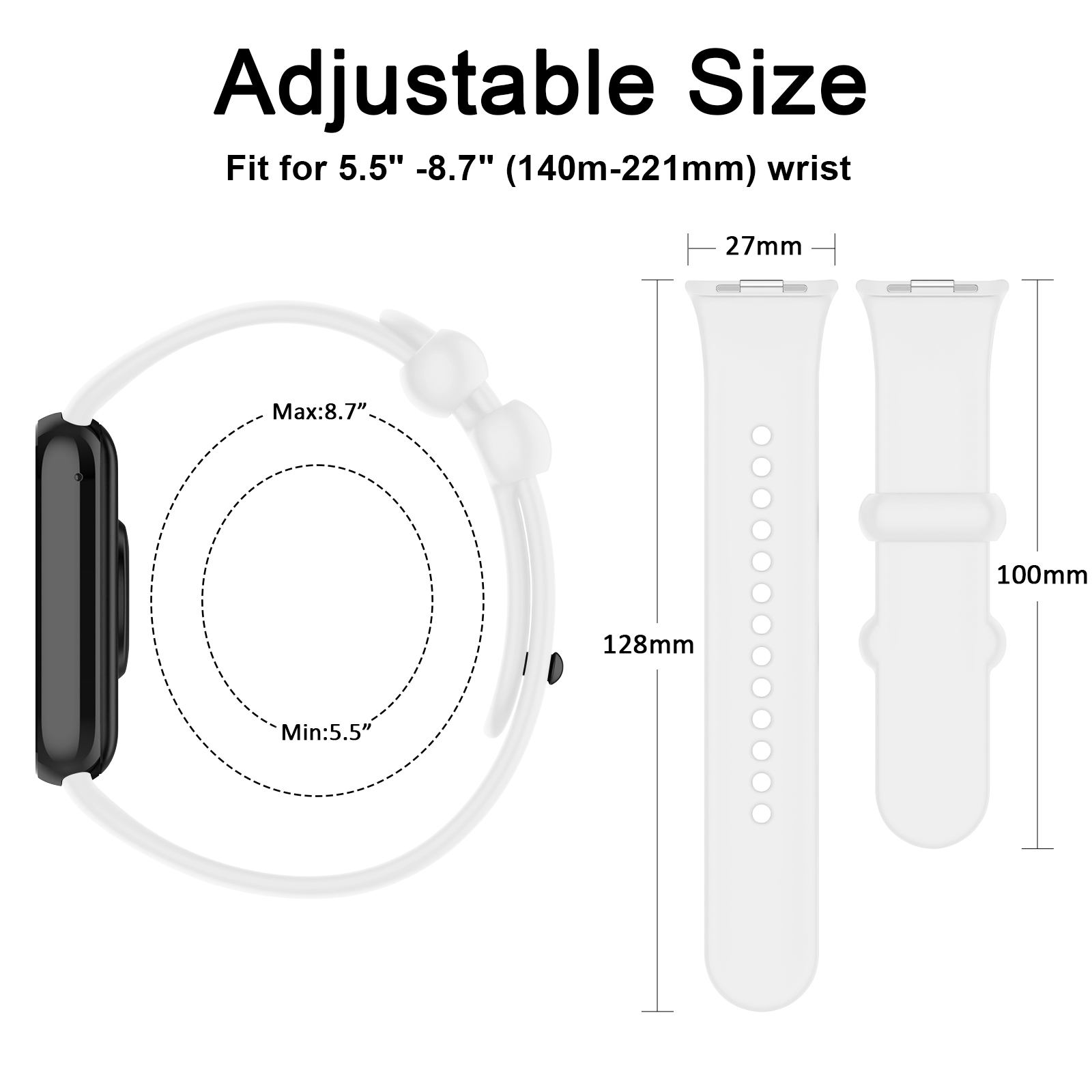 Silicone Strap For Xiaomi Mi S - Smartwatch Id review and price
