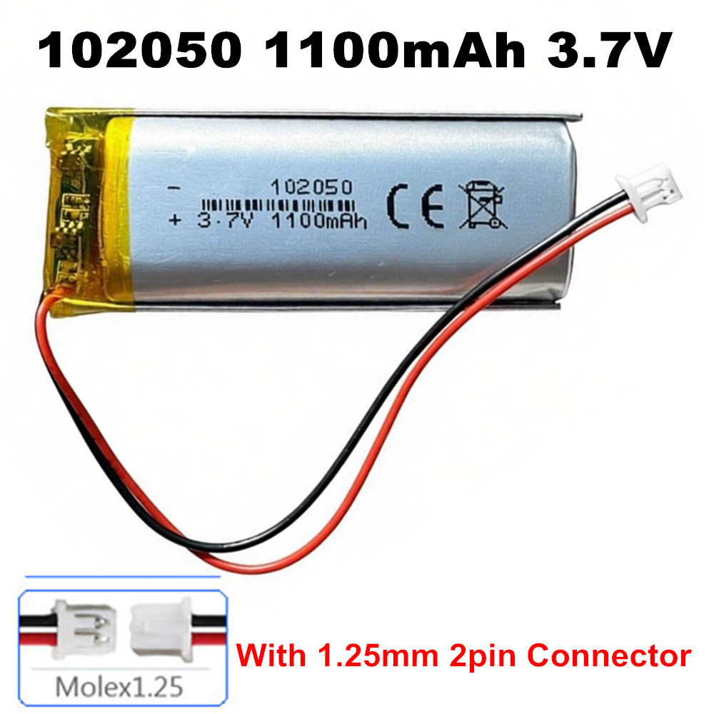102050 3.7V 1100mAh With JST 1 - Smartwatch Headset review and price