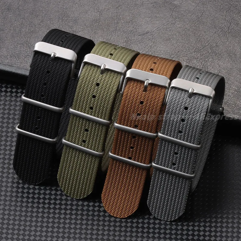 Ribbed Nylon Watch Strap 18mm  - Nylon Nato Strap review and price