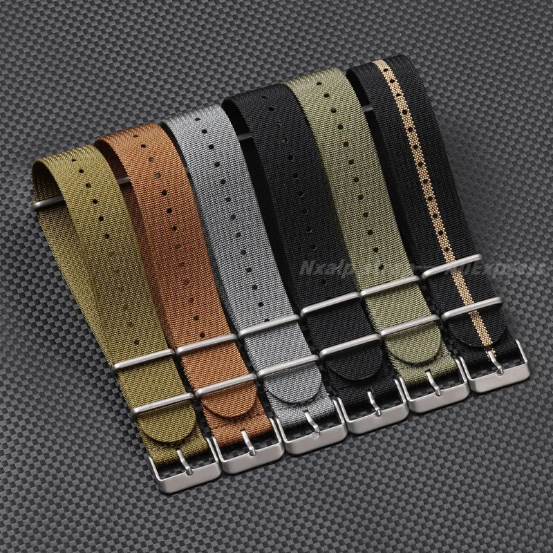 Ribbed Nylon Watch Strap 18mm  - Nylon Nato Strap review and price