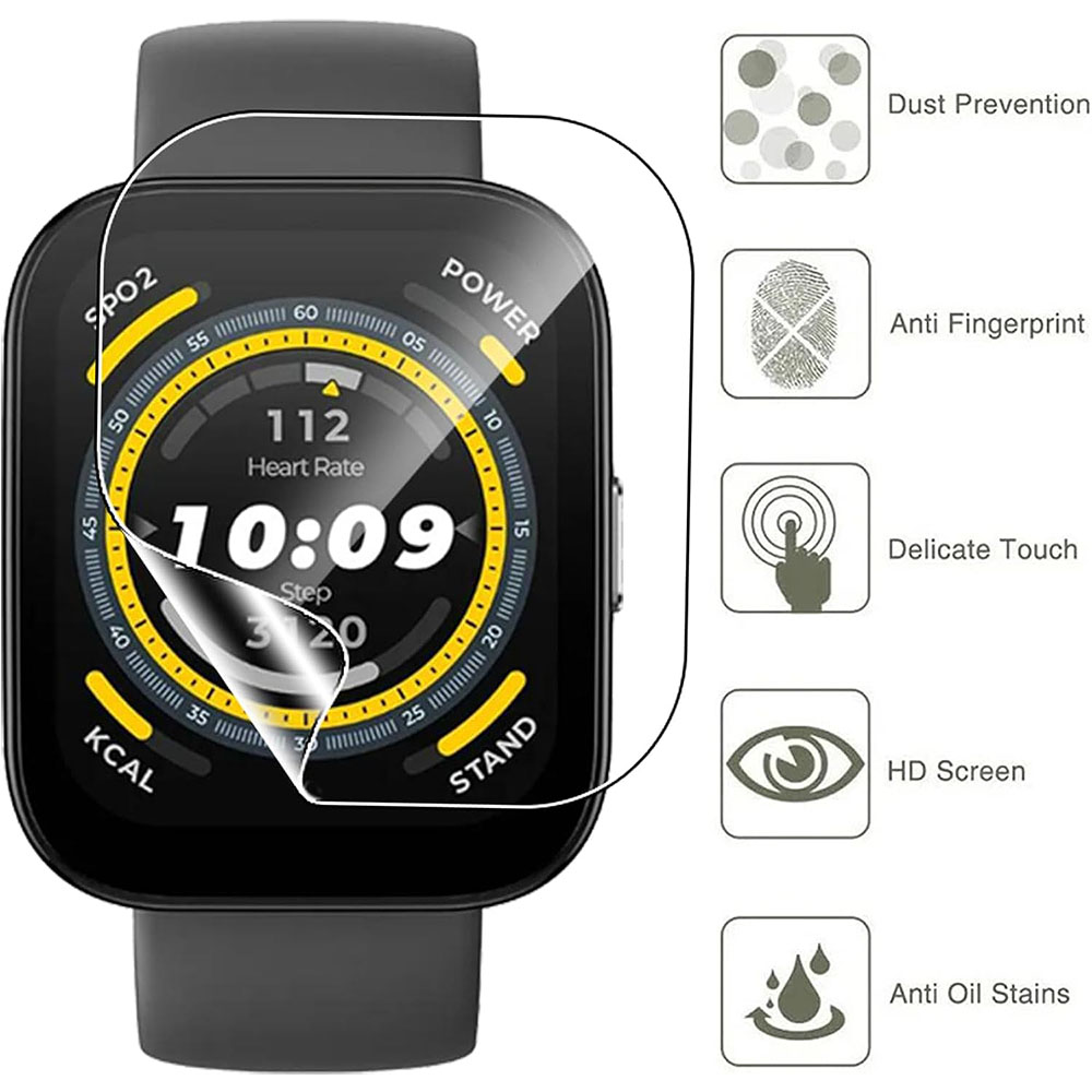 3PCS Clear HD Film Screen Prot - Amazfit Smartwatch Accessories review and price