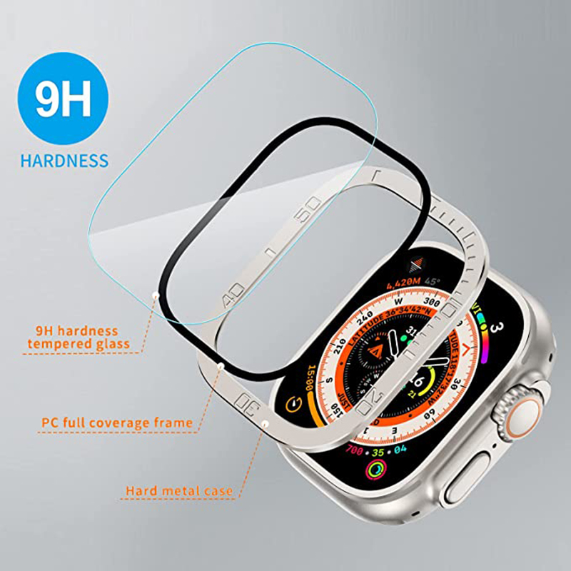 Tempered Glass for Apple Watch - Watch Case Bumper review and price