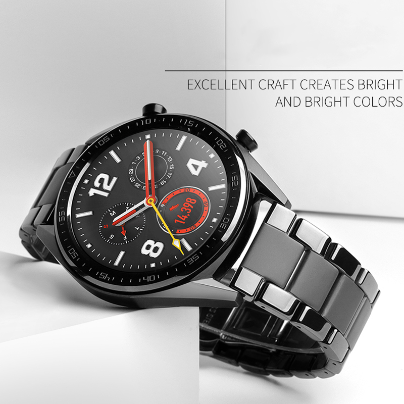 Ceramic 22mm watch band for Sa - Ceramic Link Bracelet review and price