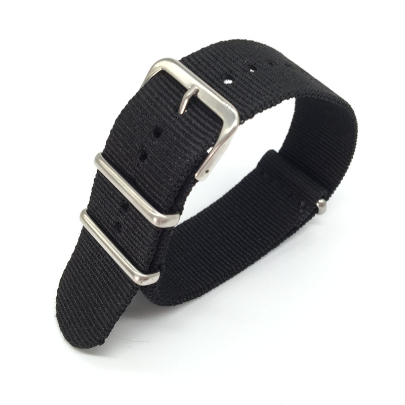 Black Nylon Strap for 16mm 18m - Nylon Nato Strap review and price