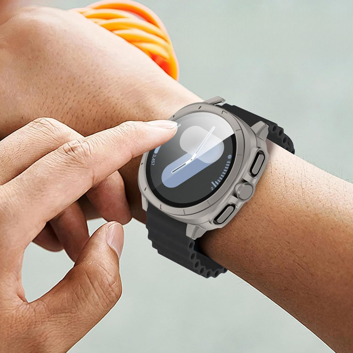 Glass+Case For Samsung Galaxy  - Samsung Smartwatch Accessories review and price