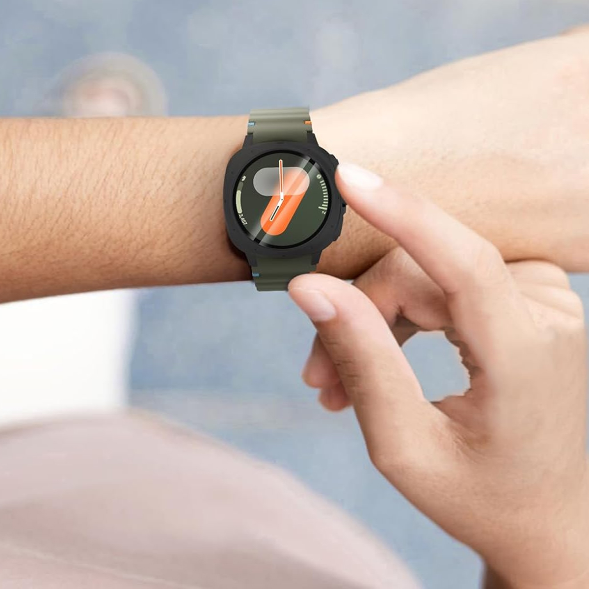 Glass+Case For Samsung Galaxy  - Samsung Smartwatch Accessories review and price