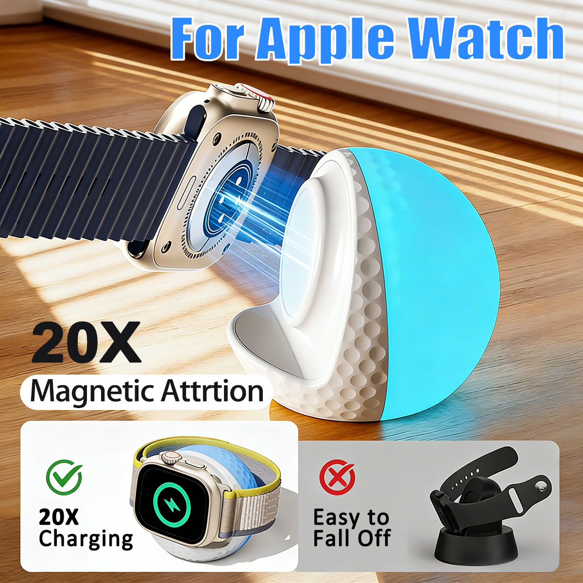 Portable RGB Lighting Wireless - Watch Charging Dock review and price
