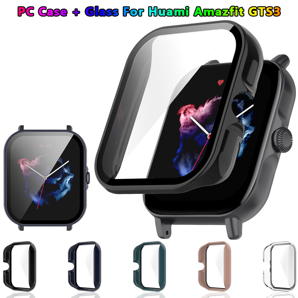 Case + Tempered Glass For Amaz - Amazfit Smartwatch Accessories review and price