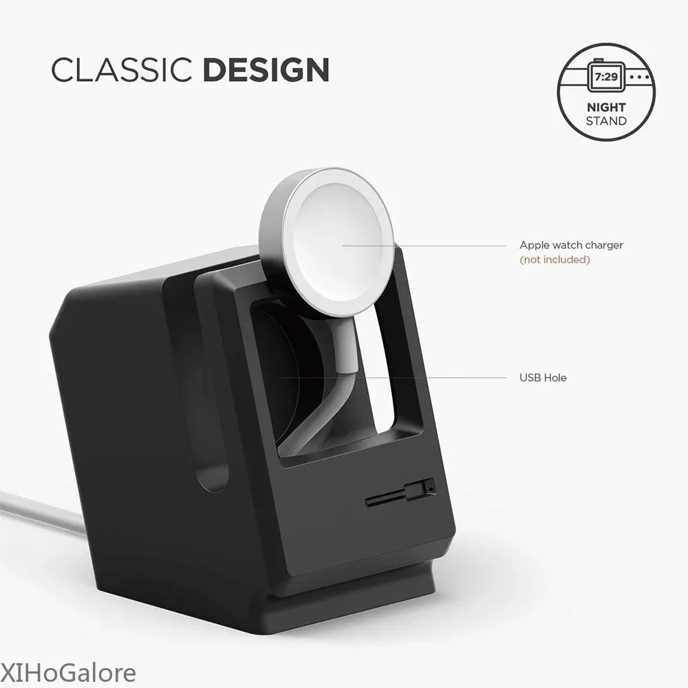 Retro Computer Pattern Silicon - Watch Charging Dock review and price