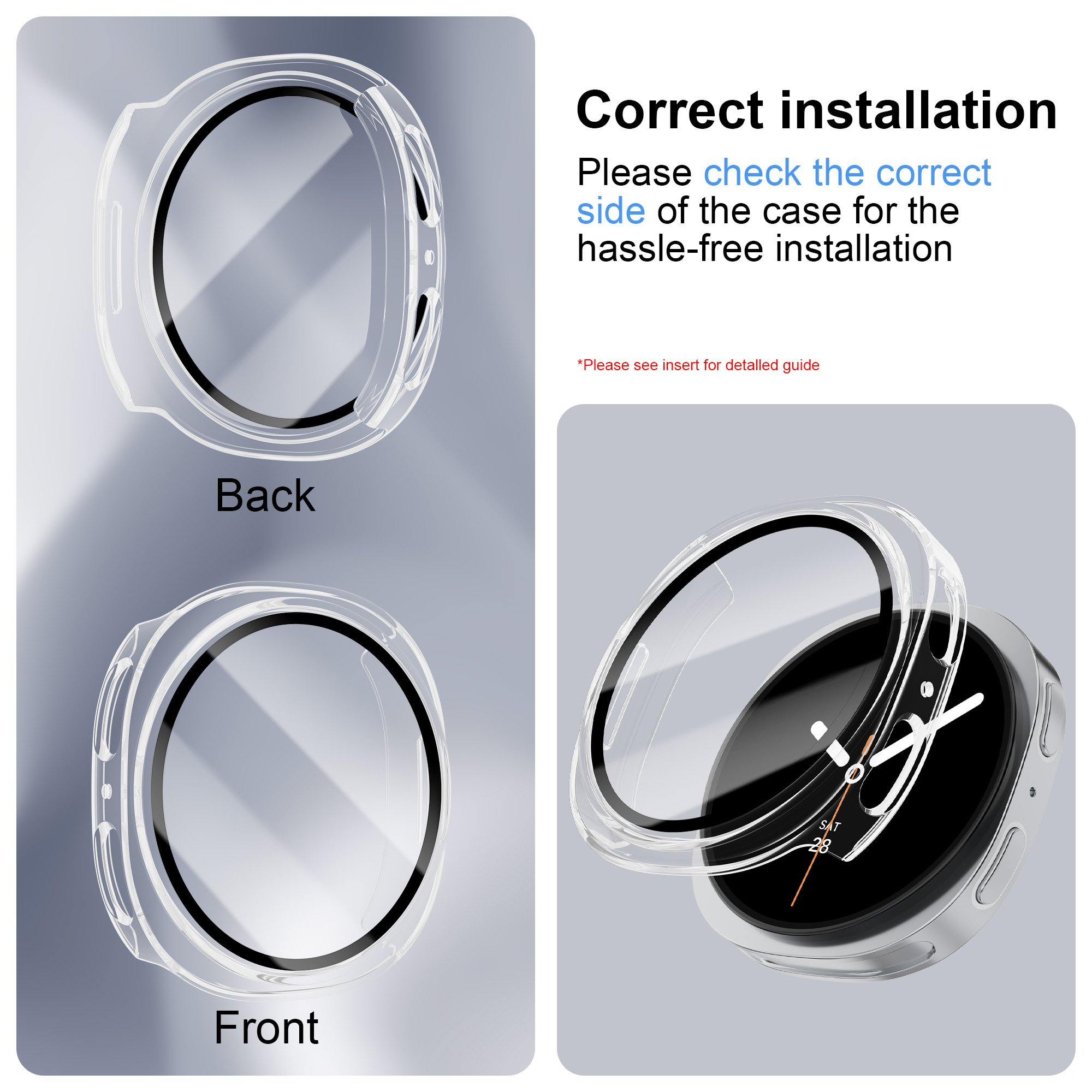 Tempered Glass+PC Case For Sam - Samsung Smartwatch Accessories review and price