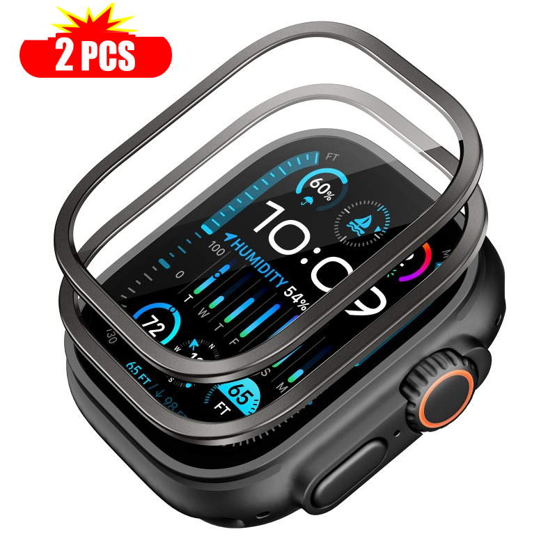 2pcs Tempered Glass for Apple  - Watch Case Bumper review and price