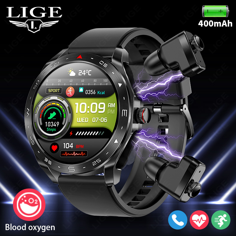 LIGE With Earbuds Bluetooth He - Smartwatch Headset review and price